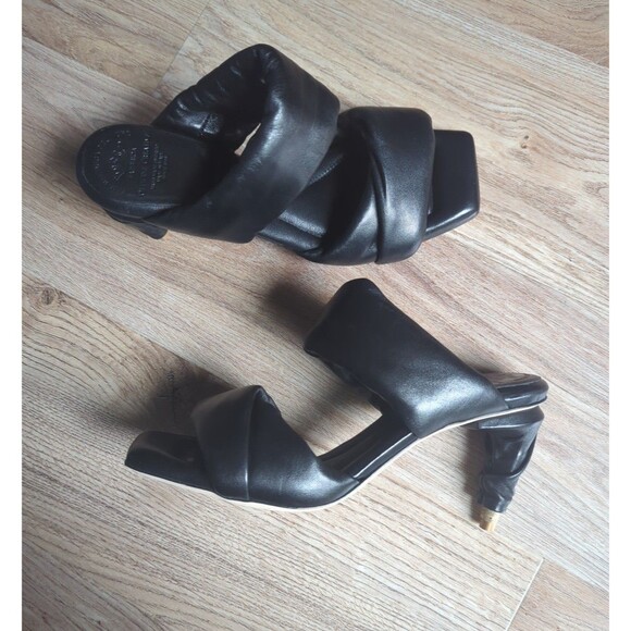 Officine Creative Padded Black Leather Covered Heel Slip On - Picture 7 of 16